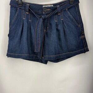 Ralph Lauren Polo Jeans Denim Shorts Womens 8 Tie Waist Pleated